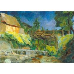 Nagy Oszkár (1883-1965) Híd a folyón