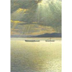 Poll Hugó (1867-1931) Az óceán Bretagne-nál