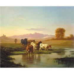 Markó András (1824-1895) Hazatéro csorda, 1879.