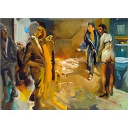 Csernus Tibor (1927-   ) Razzia, 1994.