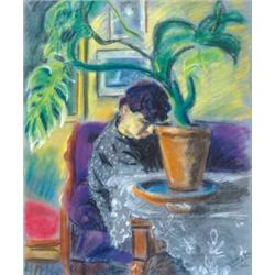 Vörös Géza (1897-1957) Olvasó no, 1942.