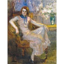 Thorma János (1870-1937) Feleségem portréja