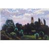 Image 1 : Orbán Dezso (1884-1987) Nagybányai rét a református templommal