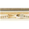 Image 2 : 4.68 CTW Natural Diamond Bracelet In 14k Yellow Gold