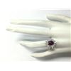 Image 4 : 3.25CTW Natural Ruby And Diamond Ring In 14K White Gold