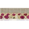 Image 2 : 18.98CTW Natural Ruby And Diamond Bracelet In 14K Yellow Gold