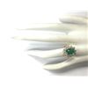 Image 4 : 4.11CTW Natural Emerald And Diamond Ring 14K Solid Yellow Gold