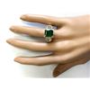 Image 4 : 4.68 CTW Natural Emerald And Diamond Ring In 14k Yellow Gold