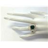 Image 4 : 6.10CTW Natural Emerald And Diamond Ring In 14K Yellow Gold