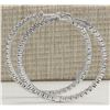 Image 2 : 2.68 CTW Natural Diamond Hoop Earrings 14k Solid White Gold