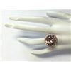 Image 4 : 13.58CTW Natural Morganite And Diamond Ring 14K Solid Rose Gold