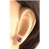 Image 3 : 3.00 CTW Natural Pink Tourmaline Earrings 14k Solid Yellow Gold