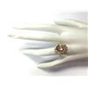 Image 4 : 5.56CTW Natural Morganite And Diamond Ring 14K Solid Yellow Gold