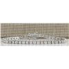 Image 1 : 4.80 CTW Natural Dimond Bracelet In 14K Solid White Gold