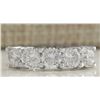 Image 1 : 2.56CTW Natural Diamond Ring In 14K Solid White Gold