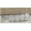 Image 2 : 2.56CTW Natural Diamond Ring In 14K Solid White Gold