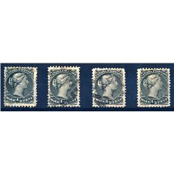 Canada #21 (2), 21iii, 21iv F-VF used.
