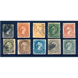 Canada #21-30 F-VF used.