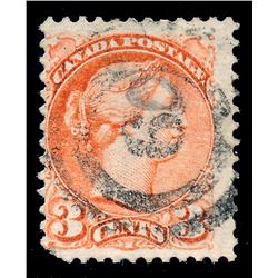 Canada #37 with 2 ring numeral 60.