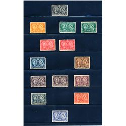 Canada #50-60 VF, F-VF mint hinged.