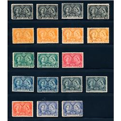 Canada #50/60 mint hinged selection.