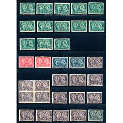 Canada #52-54, 56, 58 selection mint hinged.