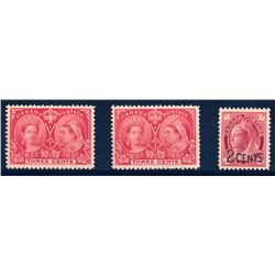 Canada #53 (2), 87 VF NH.