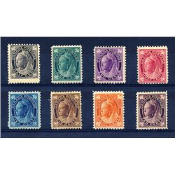 Canada #66-73 fine and better mint hinged set.