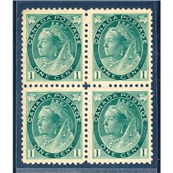Canada #75 VF/F-VF NH block.