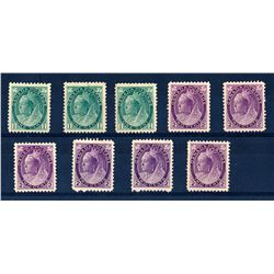 Canada #75 (3), 76 (6) VF NH.