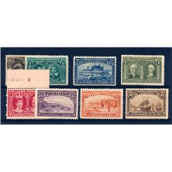 Canada #96-103 F-VF, VF mint hinged set.