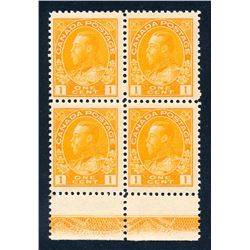 Canada #105 lathework block Type C fine NH.