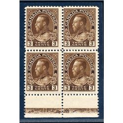 Canada #108 lathework block Type D fine NH.