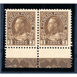 Canada #108c lathework pair.