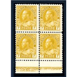 Canada #113 lathework block Type B NH.