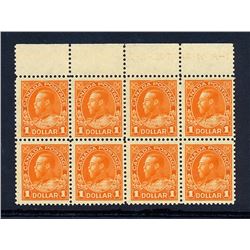 Canada #122 F-VF NH block of eight.