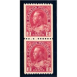 Canada #132 VF-XF NH pair.