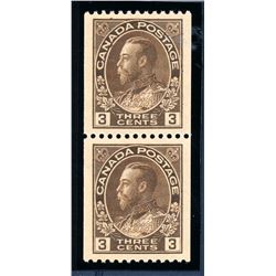 Canada #134 XF NH pair.