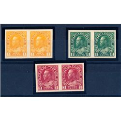 Canada #136-38 VF NH set in pairs.