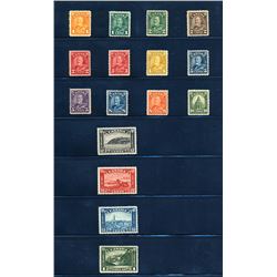 Canada #162-77 VF, F-VF mint, most lightly hinged