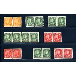 Canada #178/183i VF, fine H/NH pairs & strips selection.