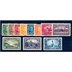Canada #217-27 VF never hinged set.