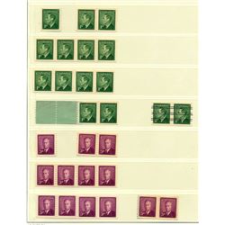 Canada #295-300, 309-10 VF NH singles, pairs, strips, jump strips selection.