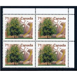 Canada #1370a upper right corner block VF NH.