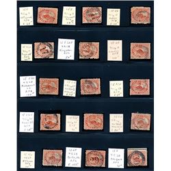 Canada #15 collection of 4 ring Numerals.