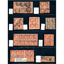 Canada #34/47 lovely collection of used multiples.