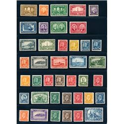 Canada #135/302 mint hinged selection.