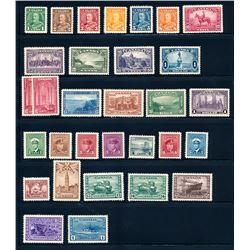 Canada #217-27, 241-45, 241a, 249-62 VF mint hinged sets.