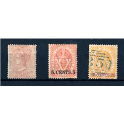 British Columbia #2a, 9 & 11 fine used.