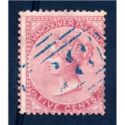 British Columbia #5 fine used.